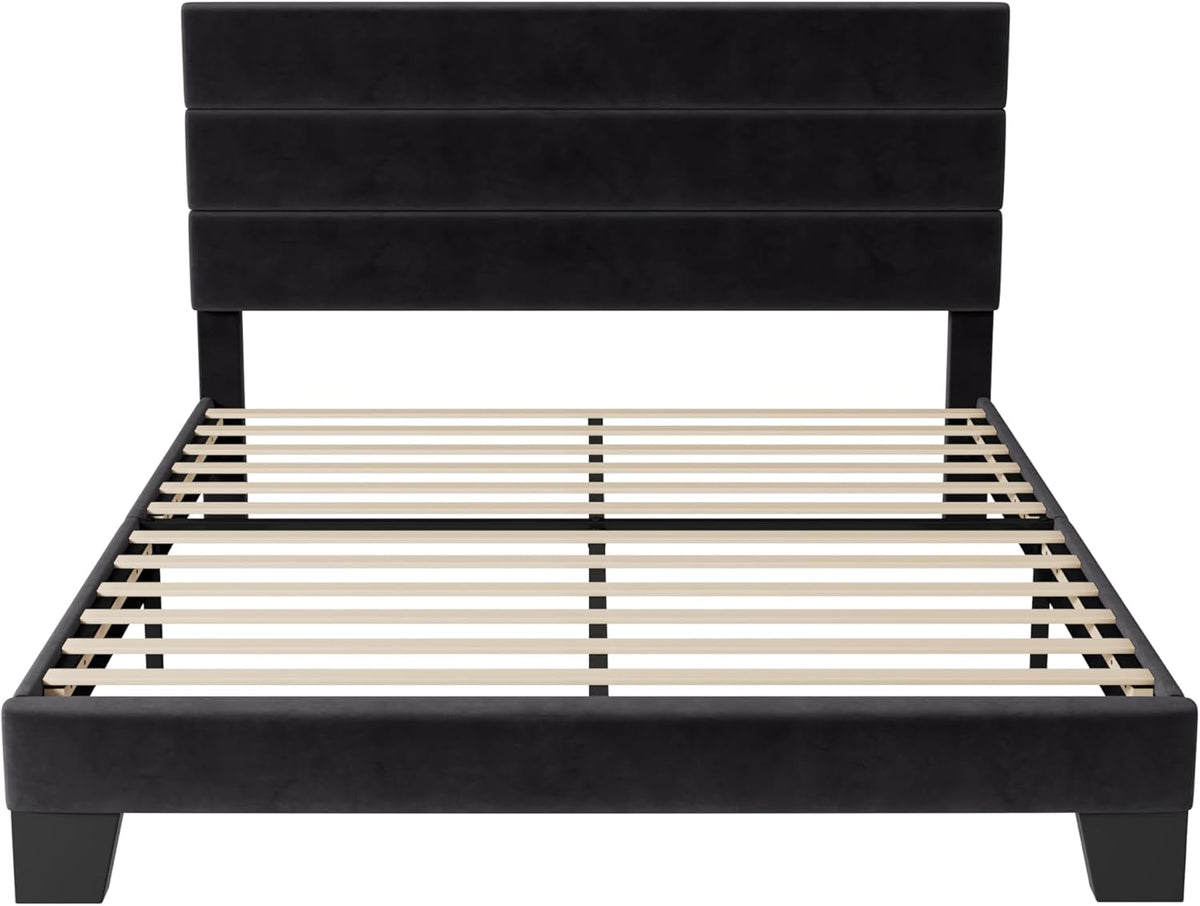 i 14in Queen Metal Bed Frame, Quick Assembly SmartBase® Mattress Foundation, Heavy Duty Sturdy Steel with No Box Spring Needed, Eco-Friendly Packaging, Black