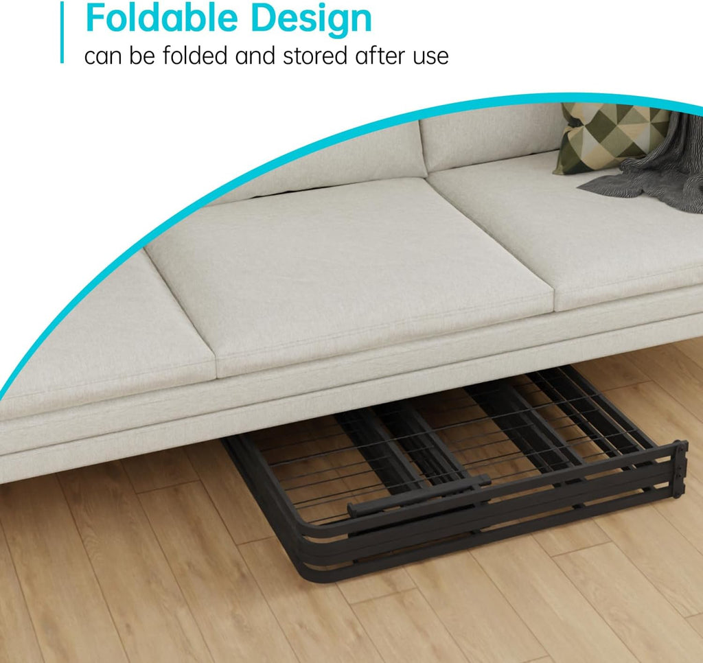 i 14in Queen Metal Bed Frame, Quick Assembly SmartBase® Mattress Foundation, Heavy Duty Sturdy Steel with No Box Spring Needed, Eco-Friendly Packaging, Black