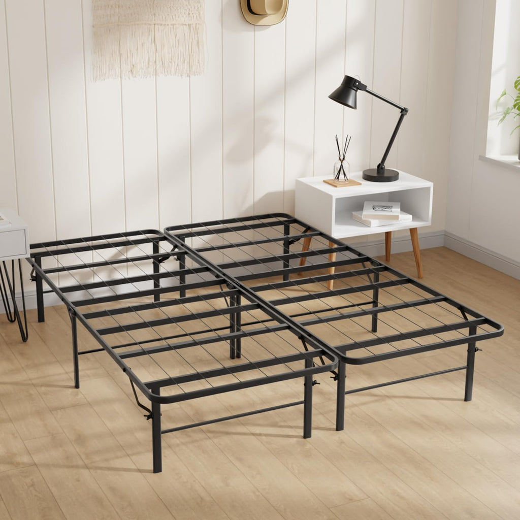 Frame Full Size - 14 Inch Heavy-Duty Full Platform Bed Frame No Box Spring Needed, Easy Assembly, Noise-Free, Sturdy Mattress Foundation, Underbed