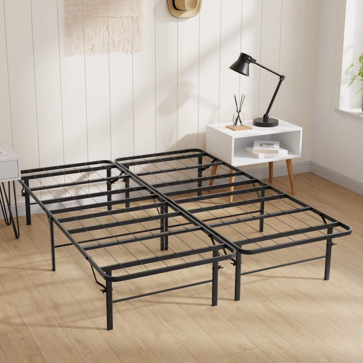 Frame Full Size - 14 Inch Heavy-Duty Full Platform Bed Frame No Box Spring Needed, Easy Assembly, Noise-Free, Sturdy Mattress Foundation, Underbed